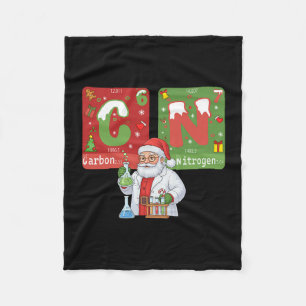 Christmas 67 Meme Science Chemistry Humor Periodic Fleece Blanket