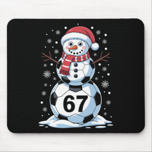 Christmas 67 Meme Soccer Snowman Tree Funny Xmas B Mouse Mat