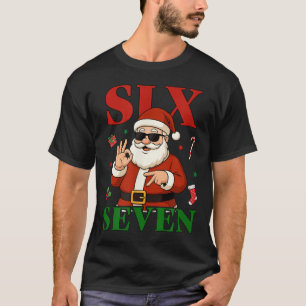 Christmas 67 Six Seven Funny Gen Z Alpha Slang Mem T-Shirt