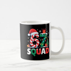 Christmas 67 Squad Brainrot Funny Candy Cane Light Coffee Mug