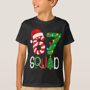 Christmas 67 Squad Funny Candy Cane And Lights Xma T-Shirt
