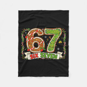 Christmas 67 Xmas Gen Rizzmas 6 7 Santa Brainrot M Fleece Blanket