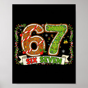 Christmas 67 Xmas Gen Rizzmas 6 7 Santa Brainrot M Poster