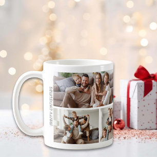 Christmas 7 Photos Collage Family Coffee Mug