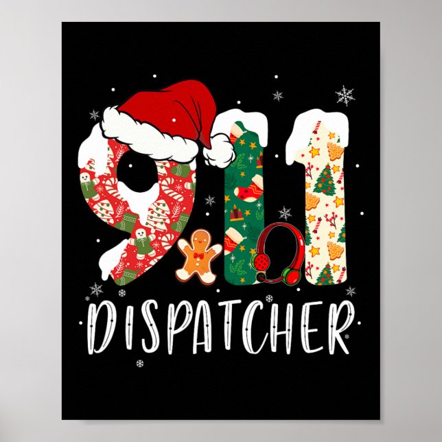 Christmas 911 Dispatcher  Poster (Front)