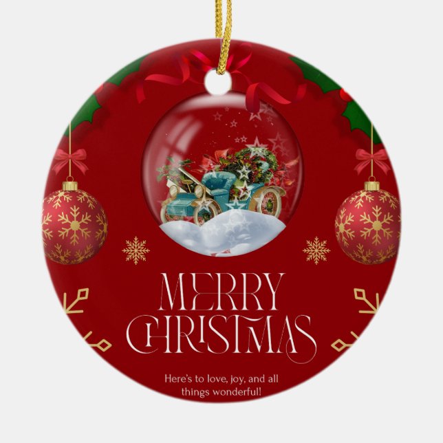 Christmas 9 ceramic tree decoration (Front)