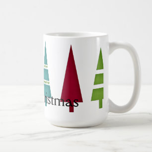 Christmas 9 : Line of Trees Merry Christmas Mug