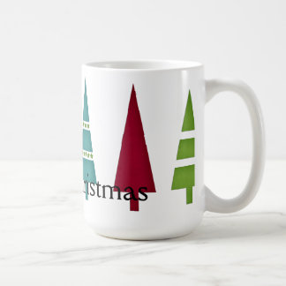 Christmas 9 : Line of Trees Merry Christmas Mug