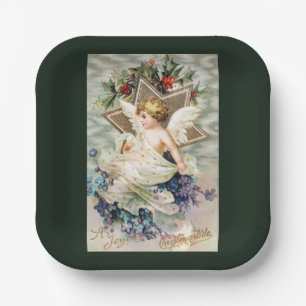 Christmas a Joyous Christmastide    Paper Plate