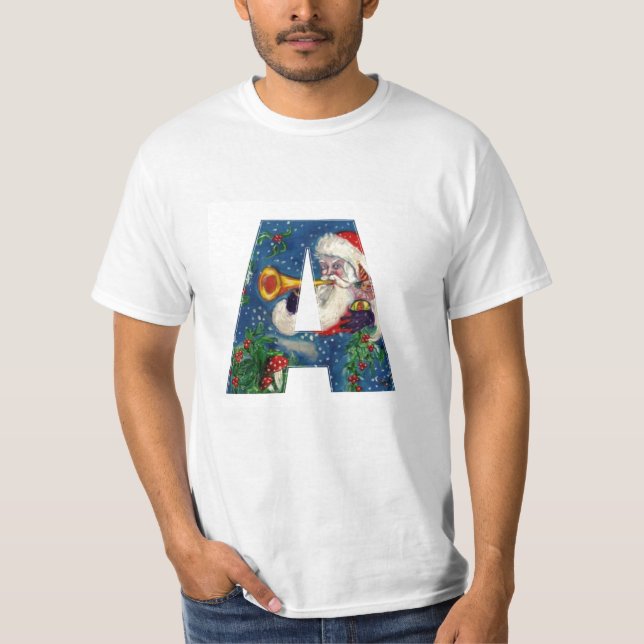 CHRISTMAS A LETTER / SANTA CLAUS  BUGLER T-Shirt (Front)