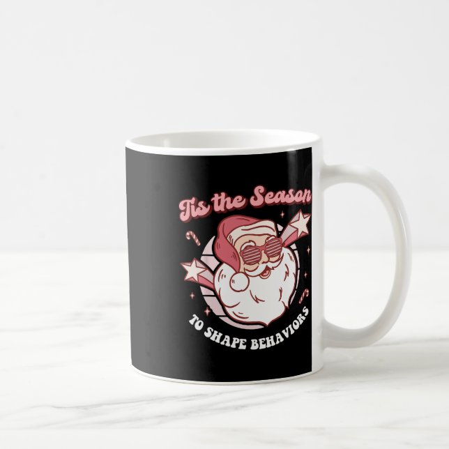 Christmas Aba Behaviour Therapy Retro Technician S Coffee Mug (Right)