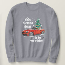 Christmas Abarth 124 Spider Fun Ride Sweatshirt