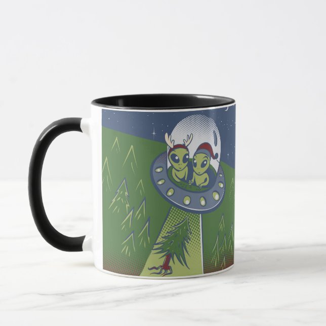 Christmas abduction mug (Left)