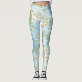 Christmas Abstract Art Leggings