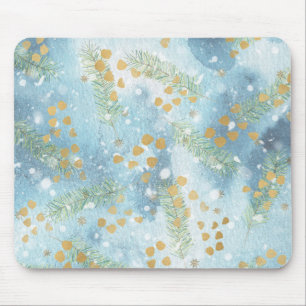 Christmas Abstract Art Mouse Mat