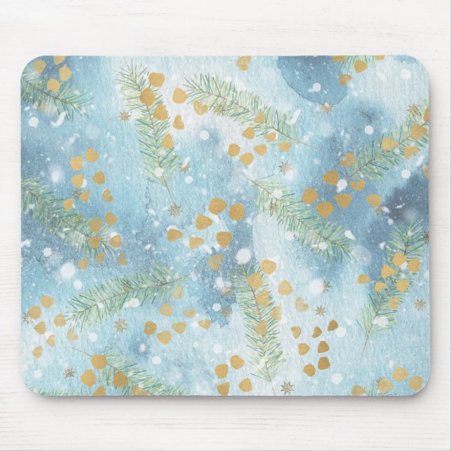 Christmas Abstract Art Mouse Mat (Front)