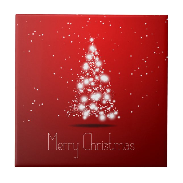 Christmas abstract tree tile (Front)