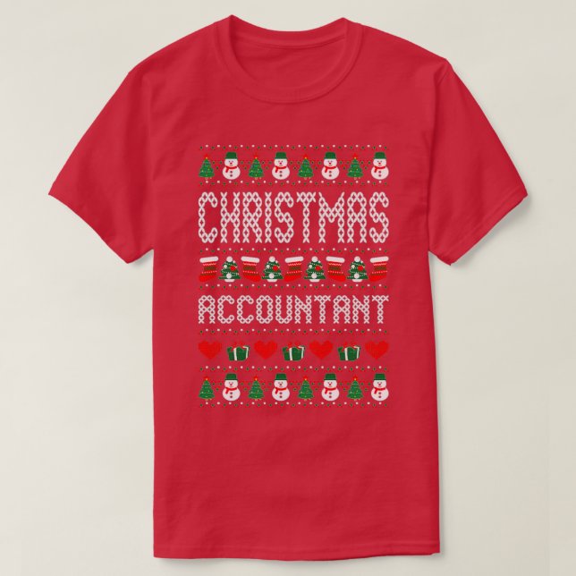 Christmas Accountant Sweater Pattern (Design Front)