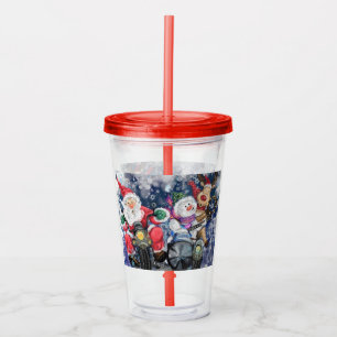 Christmas Acrylic Tumbler Happy Friends - Fun