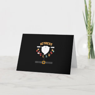 Christmas Actress Claus Santa Out Gift Card