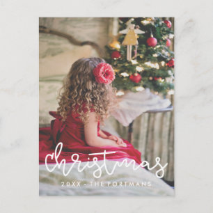 Christmas Add Photo and Name Holiday Postcard