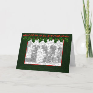 Christmas Add Your Photo Frame Customisable Card