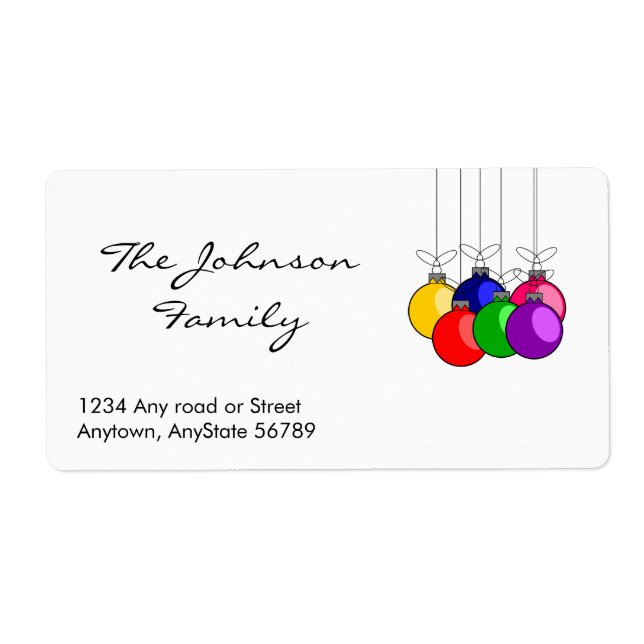 Christmas Address Label (Front)