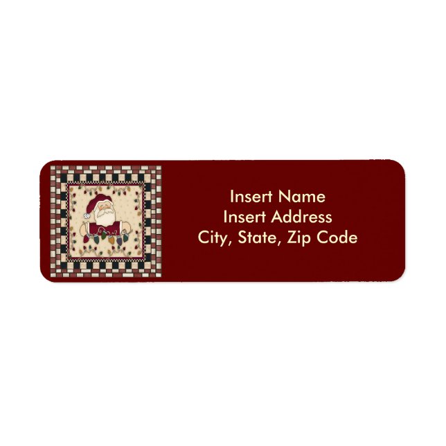 Christmas Address Label (Front)