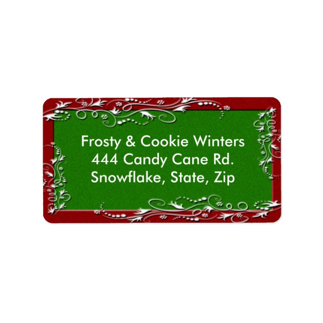 Christmas Address Label (Front)