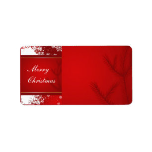 Christmas Address Label