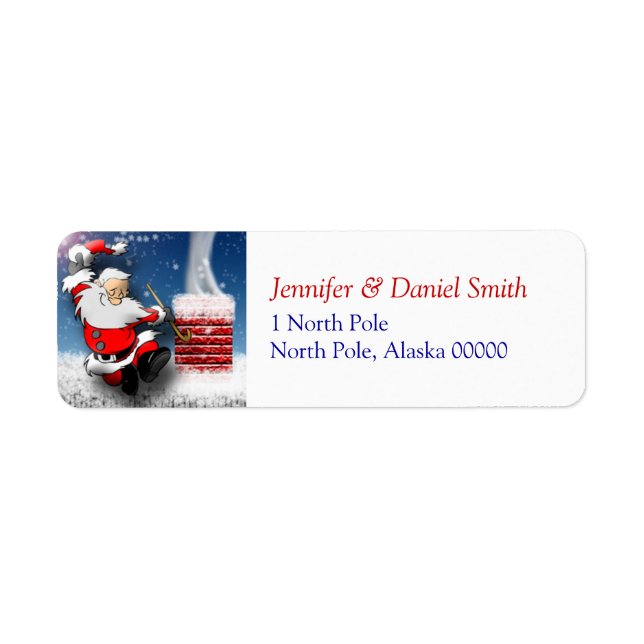 Christmas Address Label Stickers (Front)