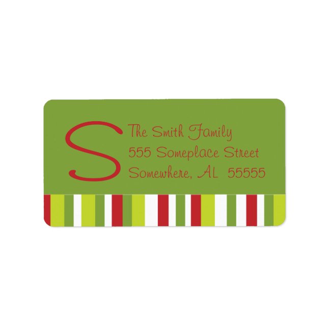 Christmas Address Labels (Front)