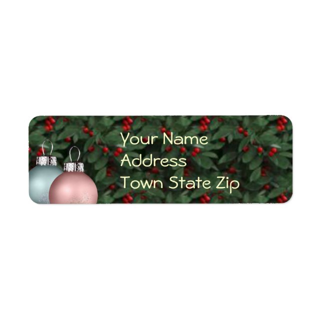 Christmas address labels (Front)