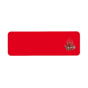 Christmas Address Labels art and design