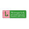 Christmas Address Labels- Chevron Monogram