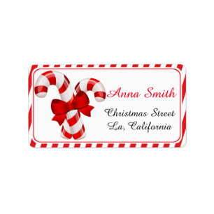 Christmas address labels, Christmas return labels, Label