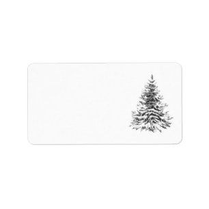 Christmas Address labels CHRISTMAS TREE