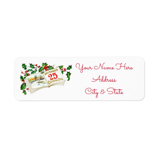 Christmas Address Labels/December 25th (Front)