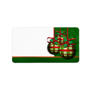 Christmas Address Labels For Holiday Card Mailing