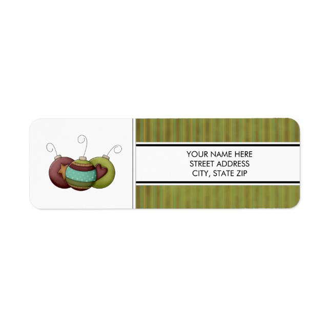 Christmas Address Mailing Labels (Front)