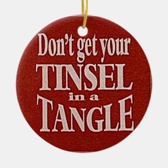CHRISTMAS ADULT HUMOR ORNAMENT (Front)