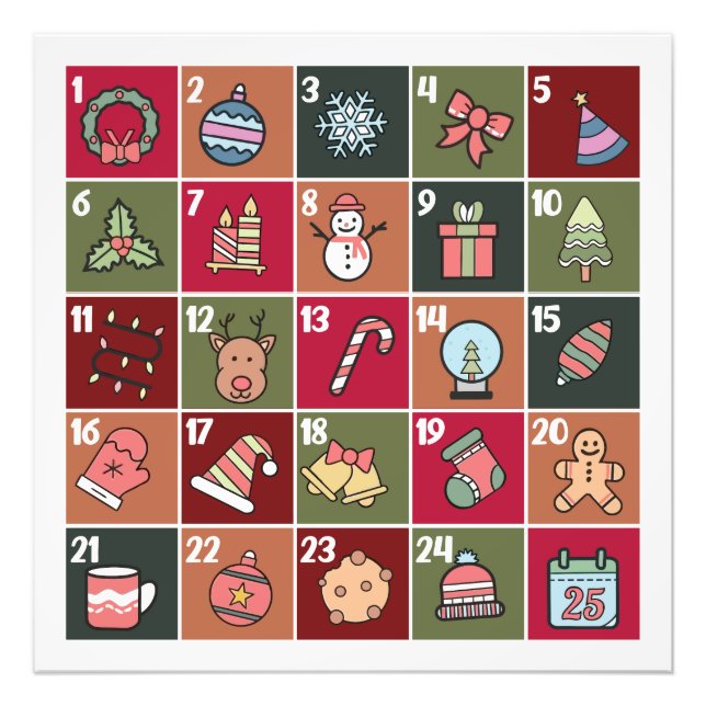 CHRISTMAS ADVENT CALENDAR 2023 POSTER (Front)
