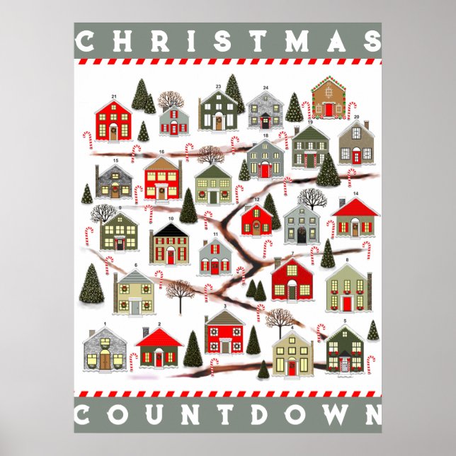Christmas Advent Calendar 2023 Poster (Front)