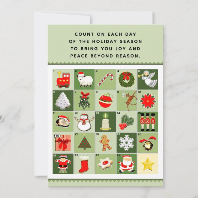 Christmas Advent Calendar Cards (Front)