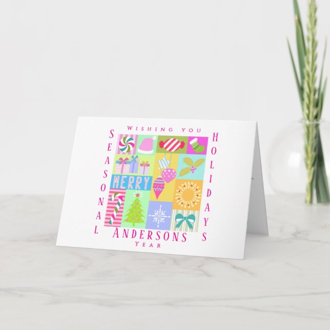 Christmas Advent Calendar Greeting Cards (Front)