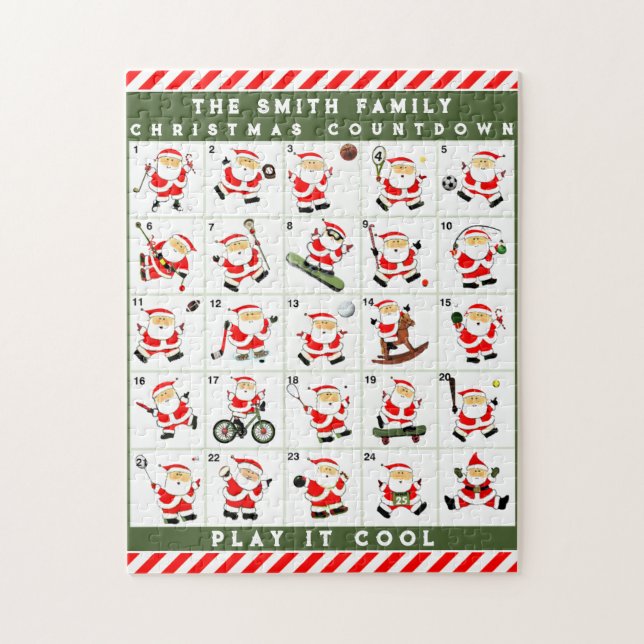 Christmas Advent Calendar Jigsaw Puzzle (Vertical)