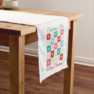 Christmas Advent Calendar Personalise Short Table Runner