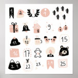 Christmas Advent Calendar Poster<br><div class="desc">Christmas Advent Calendar</div>