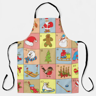 Christmas Advent: Doodle Element Collection Apron