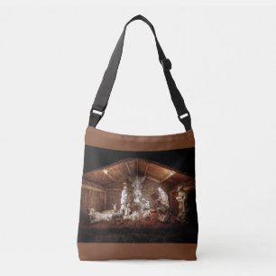 Christmas Advent Jesus Nativity Manger Scene Crossbody Bag